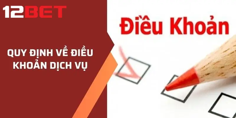 Quy định về điều khoản dịch vụ 12bet